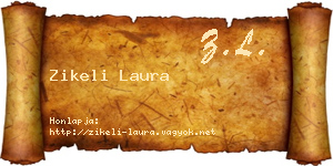 Zikeli Laura névjegykártya
